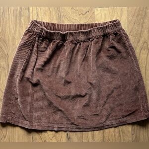 American Eagle Corduroy Brown Mini Skirt- Size S